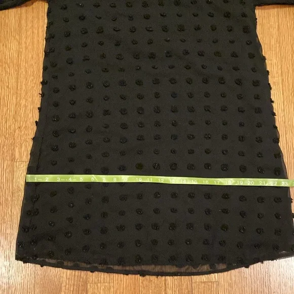 Cori Lane Black Swiss Dot Dress Size Medium - Picture 13 of 13
